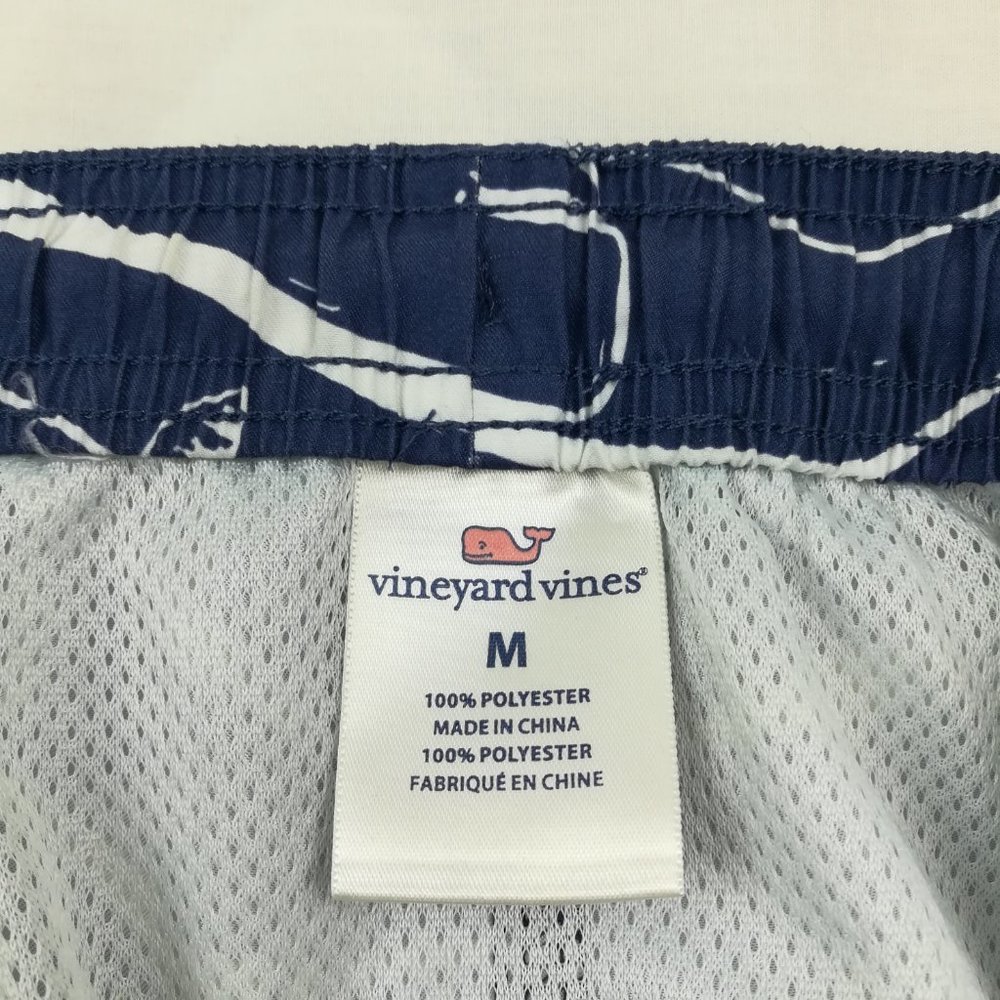 Vineyard Vines All Over Whale Print Lined Swim Trunks Shorts - Picture 5 of 7